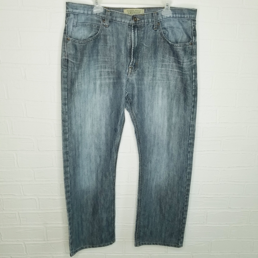 Wrangler slim straight jeans 38x30